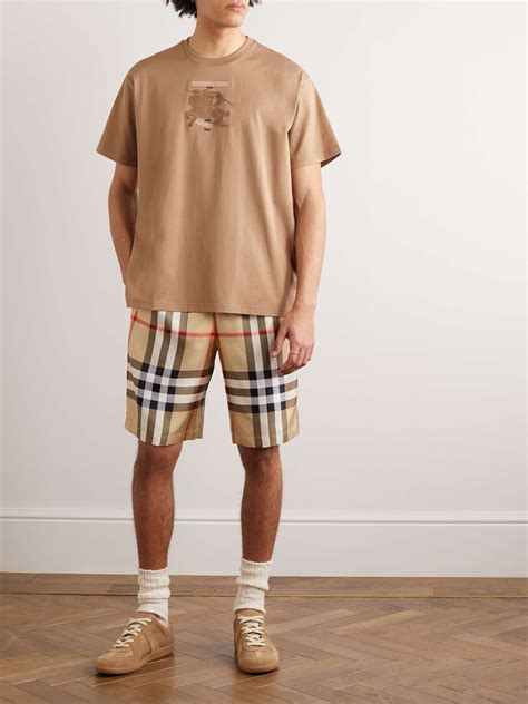 burberry satin shorts|wearing burberry shorts men.